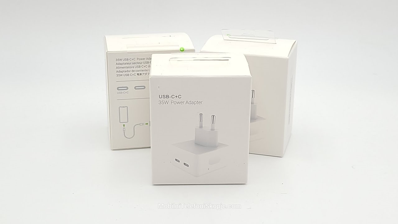 ADAPTATEUR SECTEUR CHARGE SUPER RAPIDE DOUBLE PORT TYPE C 35W