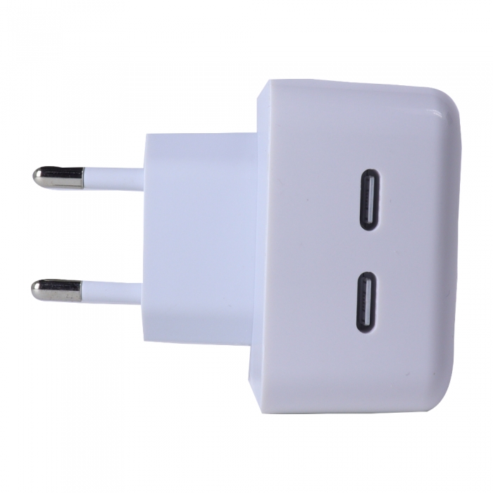 ADAPTATEUR SECTEUR CHARGE SUPER RAPIDE DOUBLE PORT TYPE C 35W – Image 2