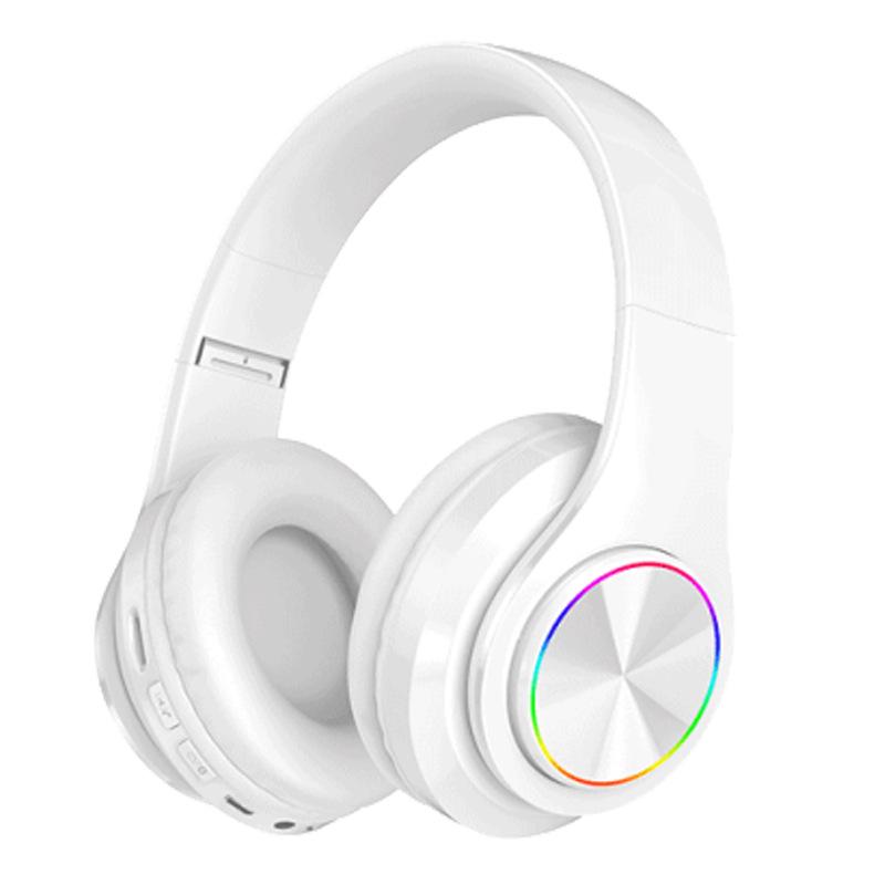CASQUE BLUETOOTH B39 PLIABLE RGB BLANC