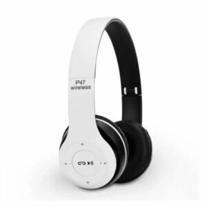 CASQUE-MICRO BLUETOOTH P47 BLANC