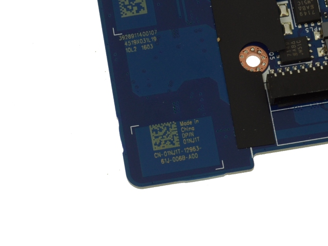 Carte mère Dell Precision 15 (7510) d'origine avec processeur Intel i7 quadricœur 2,9 GHz - 1NJ1T – Image 3