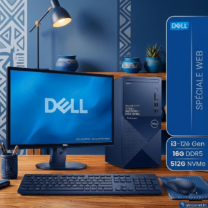 Pack Pc de Bureau Dell Vostro 3030 / i3-12100 / 16 Go DDR5 / 512 Go SSD NVMe avec Ecran Dell Gaming SE2417HG 24" Noir